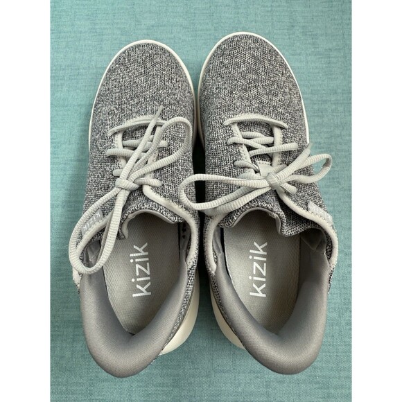 Kizik Gray Madrid Eco Size Women 9.5 Men 8 Sneakers Shoes Hands Free Slip On - Picture 5 of 13